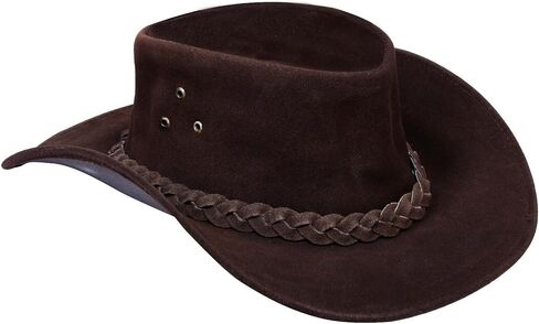 Cowboy Aussie Real Leather Australian Western Outback Bush Hat in Saudi Arabia