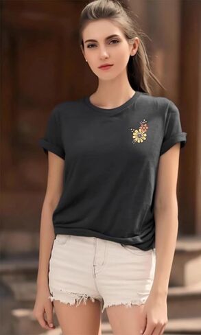 Women's Christian Bible Verse Graphic T Shirts Vintage Jesus Faith Pray Cross Print Tees Crewneck 2 Sided Tops in Saudi Arabia