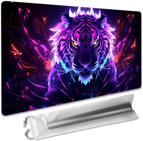 SIXTORE Premium Board Game 14x24in TCG Playmat Compatible for OCG CCG RPG MTG Playmats,Mousepad Desk Mats(Ice and Fire) in Kuwait