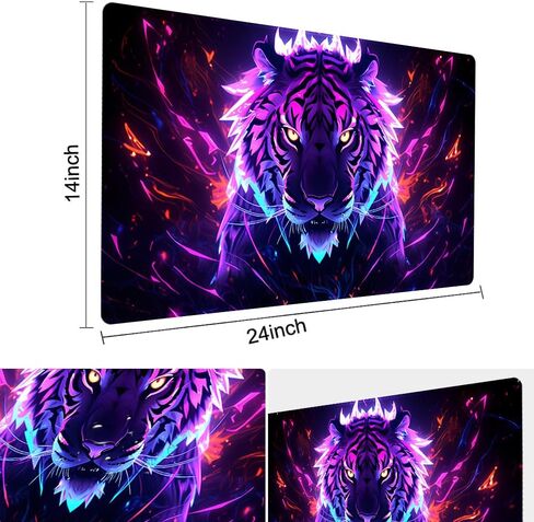 SIXTORE Premium Board Game 14x24in TCG Playmat Compatible for OCG CCG RPG MTG Playmats,Mousepad Desk Mats(Ice and Fire) in Kuwait