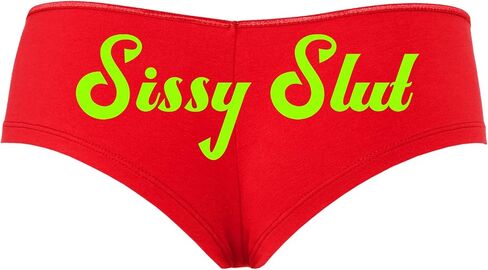 Knaughty Knickers Sissy Slut Red Boyshort Panty Fetish DMLB Cuckold Boyshort in Kuwait
