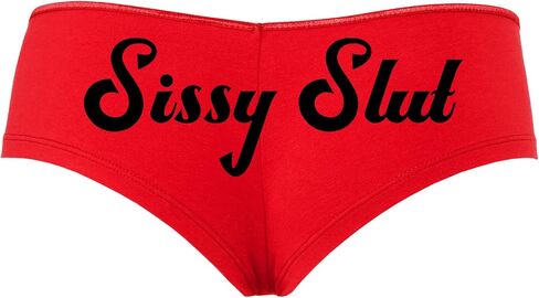 Knaughty Knickers Sissy Slut Red Boyshort Panty Fetish DMLB Cuckold Boyshort in Kuwait