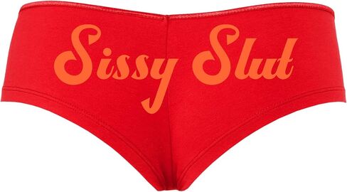 Knaughty Knickers Sissy Slut Red Boyshort Panty Fetish DMLB Cuckold Boyshort in Kuwait