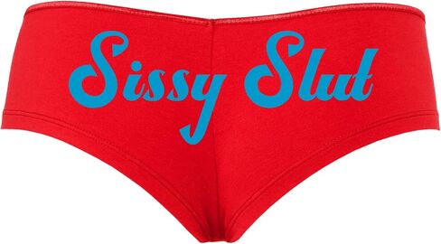 Knaughty Knickers Sissy Slut Red Boyshort Panty Fetish DMLB Cuckold Boyshort in Kuwait