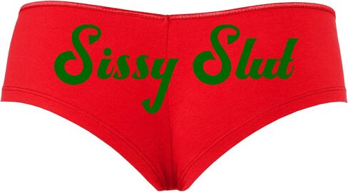 Knaughty Knickers Sissy Slut Red Boyshort Panty Fetish DMLB Cuckold Boyshort in Kuwait