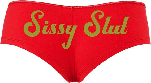 Knaughty Knickers Sissy Slut Red Boyshort Panty Fetish DMLB Cuckold Boyshort in Kuwait