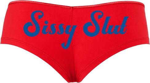 Knaughty Knickers Sissy Slut Red Boyshort Panty Fetish DMLB Cuckold Boyshort in Kuwait