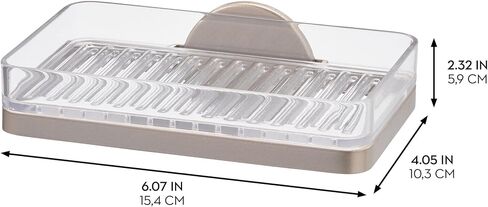 iDesign Self-Adhesive Razor Holder SA Shower, Corner Shelf, Matte Satin in Saudi Arabia