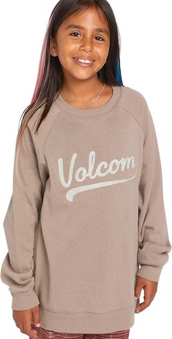 Volcom Girls' Truly Stokin Pullover Hoodie Fleece Sweatshirt in Kuwait