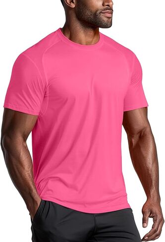 Zengjo Workout Shirts for Men Quick Dry, Moisture Wicking Athletic T-Shirts for Gym Running Sports Exercise in Saudi Arabia