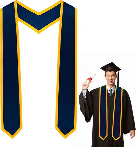 Diueoly Graduation Stole Graduation Sash Unisex Adult Graduation Honor Stole Class of 2025 With Trim for Academic Choral 70" in Kuwait