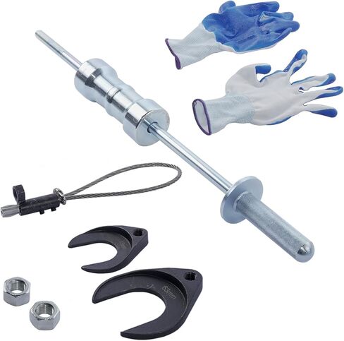 GELUOXI Inner CV Axle Joint Puller Slide Hammer Puller Removal Tool Kit with 48mm 63mm Joint Fork Adapter, Heavy Duty Half Shaft Puller Tool Set in Saudi Arabia