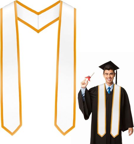 Diueoly Graduation Stole Graduation Sash Unisex Adult Graduation Honor Stole Class of 2025 With Trim for Academic Choral 70" in Kuwait