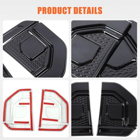 Car Fender Side Side Cover متوافقة مع Toyota Land Cruiser Prado LC250 J250 2024+ الملحقات ، ABS Side Fender Air Vent Societory Trim Trim (Black) in Saudi Arabia