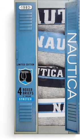 Nautica Men's 4 Pack Pack Limited Edition Stretch Boxer Boxer in Saudi Arabia