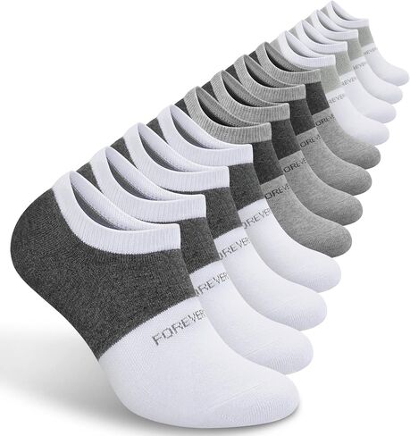 YSense Mens No Show Socks Cotton Invisible Low Cut Ankle Socks 6-10/11-13 with Non Slip Grips 6 Pairs in Saudi Arabia