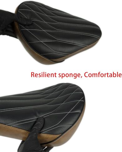 Thickened Motorcycle Driver Seat for Rebel 300/500, Front Rider Cushion Pad CMX 300 CMX 500 (2017-2024) /Matt Black + Brown in Kuwait