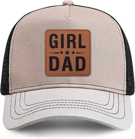 Girl Father Dad Hat Leahter Patch from Daughter Trucker Dad Hat Birthday in Saudi Arabia