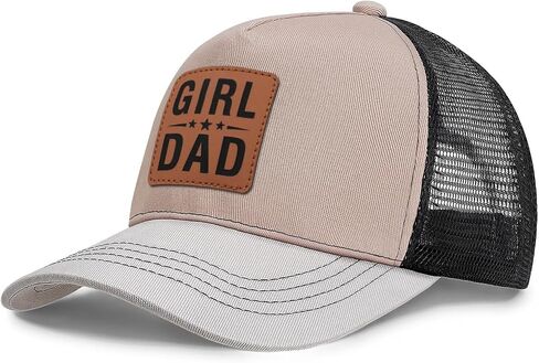 Girl Father Dad Hat Leahter Patch from Daughter Trucker Dad Hat Birthday in Saudi Arabia