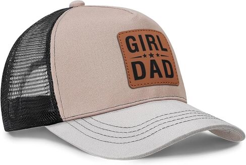 Girl Father Dad Hat Leahter Patch from Daughter Trucker Dad Hat Birthday in Saudi Arabia
