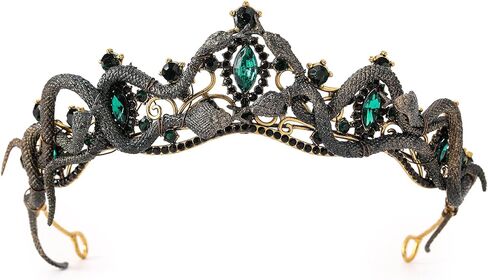 Medusa Snake Crown for Wemen - Meduza Greek Gerk Cosplay Views Royal Gemstone Gothic Queen Halloween Headwear in Kuwait