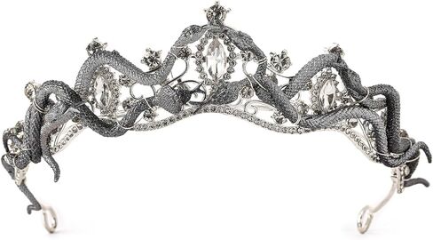 Medusa Snake Crown for Wemen - Meduza Greek Gerk Cosplay Views Royal Gemstone Gothic Queen Halloween Headwear in Kuwait