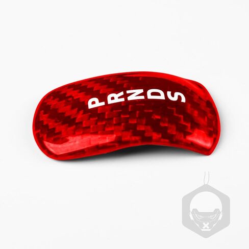 Black Gear Shift Head Knob Cover Compatible with Ford Mustang 2014 2015 2016 2017 2018 Hard Carbon Fiber. (Red) in Saudi Arabia
