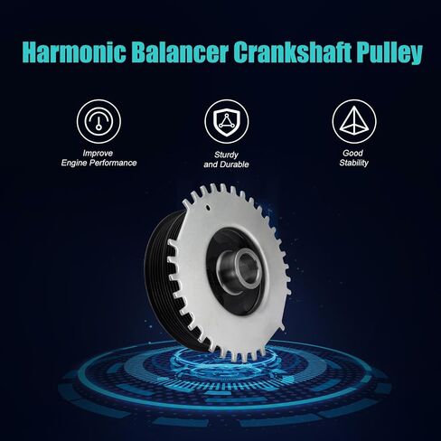 594-380 Engine Harmonic Balancer Crankshaft Pulley Compatible with Mazda Miata 1994-1997/1999-2005, MX-3 1994-1995, Protege 1991-1993/1996-2001 1.5L 1.6L 1.8L L4, Replace B57711401 B6BF11401 in Saudi Arabia
