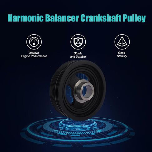 594-380 Engine Harmonic Balancer Crankshaft Pulley Compatible with Mazda Miata 1994-1997/1999-2005, MX-3 1994-1995, Protege 1991-1993/1996-2001 1.5L 1.6L 1.8L L4, Replace B57711401 B6BF11401 in Saudi Arabia