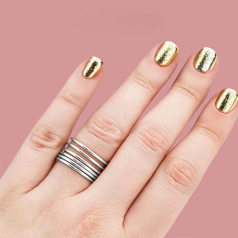 1mm Thin Smooth Stacking Skinny Ring in Sterling Silver, Gold, or Rose Gold | Comfort Fit | Sizes 2-12 (2, 14K Gold Fill) in Kuwait