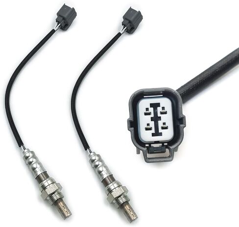 2PCS مستشعر الأكسجين في اتجاه المنبع O2 استبدال# 234-4076 13100 لعام 1996-2001 J-E-E-P Wrangler Grand Cherokee CH-R-S-Sler Cirrus D-O-D-G-E RAM 1500 2500 3500 DAKOTA in Kuwait