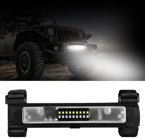 UTV Interior Dome Light ، Universal Roll Bar Mount UTV Light ، خريطة فائدة ضوء مجاملة ، ضوء LED للسيارة لـ ATV UTV Polaris RZR Kawasaki Can-Am Truck Golf Cart (Black) in Saudi Arabia