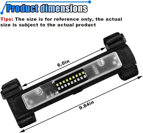 UTV Interior Dome Light ، Universal Roll Bar Mount UTV Light ، خريطة فائدة ضوء مجاملة ، ضوء LED للسيارة لـ ATV UTV Polaris RZR Kawasaki Can-Am Truck Golf Cart (Black) in Saudi Arabia