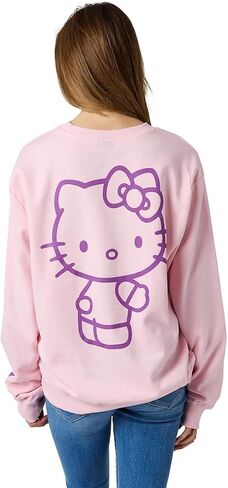 Hello Kitty & Friends Riding Rainbow Women's Cradle Pink Crew Neck Long Sleeve Sweatshirt in Saudi Arabia