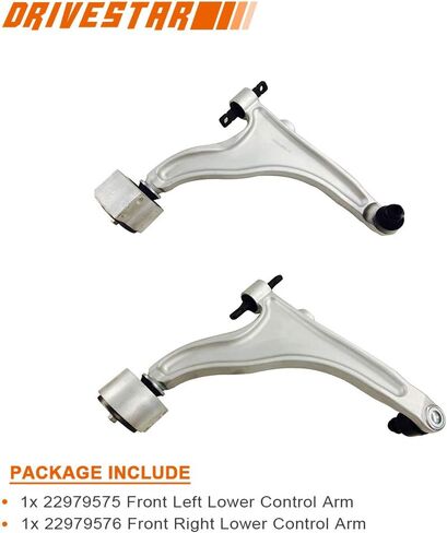 DRIVESTAR 22979575 22979576 Front Lower Driver and Passenger Side Control Arm Assembly, with Ball Joints Bushing, fit 2010 2011 2012 2013 2014 for Cadillac SRX in Saudi Arabia