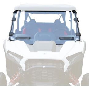 KIWI MASTER Vented Full Windshield for 2024 2025 Polaris RZR XP 1000 Accessories Hard Coat Poly Front Window Heavy Duty Polycarbonate Scratch Resistant