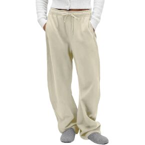 FAIABLE Women's Sweatpants Wide Leg - Super Soft Sweat Pants Fleece Baggy Joggers with Pockets, Drawstring & Relaxed Fit in Kuwait