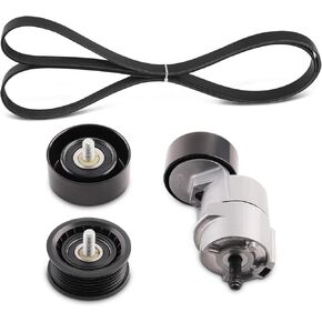 maXpeedingrods Belt Tensioner and Idler Pulley Serpentine Belt Kit for Hyundai Santa Fe/Tucson 2010-2014, for Sonata 2006-2014, for Kia Forte/Koup 2010-2013, for Optima/Magentis/Rondo L4 2.0L/2.4L
