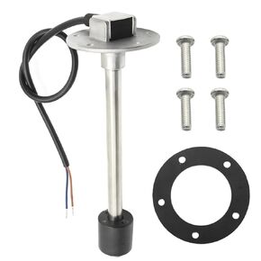 240-33 ohms 8"(200mm) Fuel Level Sending Unit, Boat Fuel Tank Sending Unit, Stainless Steel Fuel Gas Tank Sender 5 Hole for Marine Boat Truck Car Fuel Water Level Gauge Sensor