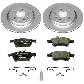 Power Stop ESK983 Rear Euro-Stop Brake Kit Saab For Saab 9-3 2003-2011 [Model Specific]