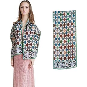 100% Mulberry Silk Long Scarf for Hair Beach Head Wraps for Women Handbag accessories Necktie