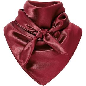 American Trends Wild Rag Cowboy Scarf for Men 35 Inch Western Head Scarf Silk Feeling Cowboy Scarves Neck Bandana