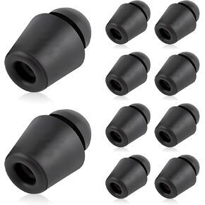 10 PCS Car Buffer Noise Reduction Hood Trunk Rubber Mound, Elastic Door Shock Absorber Edge Protector Rubber Plug, Replacement OEM #8219128010, Suitable for Cars, Trucks, SUVs (Black)