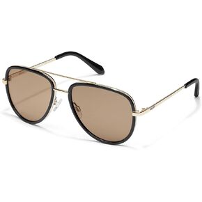 Quay - Sunglasses for Men & Women, Polarized Aviator Lenses with UV Protection (All In Medium)