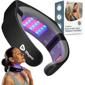 LifePro Red Light Therapy Device for Neck - Compact & Rechargeable Red Light Therapy Device for Neck, Back, & Chest - Near Infrared Light Therapy Devices with Red & Near-Infrared LEDs