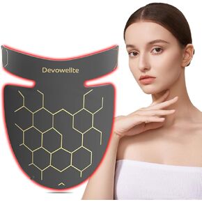 Red Light Therapy for Neck, Portable 660nm Red Light & 850nm Near Infrared Light at Home and Travel (Grey)