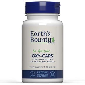 Earth's Bounty - Oxy-Caps - 90 Vegetarian Capsules - Oxygen Supplement - Vitality - Supports Stamina and Performance Recovery