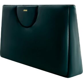 Jason Wu Women's Leather Clutch Bag, Forest, One Size