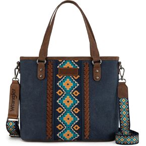Montana West Wrangler Tote Bag for Women Aztec Handbags with Crossbody Strap