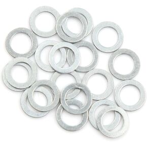Motoforti 20pcs محرك زيت سحق غسالات الصرف القابس الكحم 8 مم معرف. 12mm OD. للسيارة طويلة الأمد